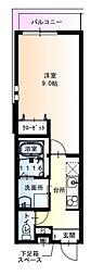 フジパレス阪急武庫之荘駅西V番館 1Kの間取図画像
