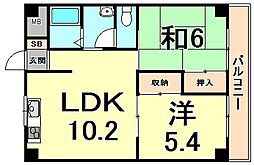 メゾンファミーユ 2LDKの間取図画像