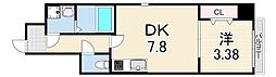maison PREMIER VII 1DKの間取図画像