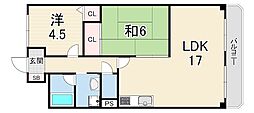 エムグランツ壱番館 2LDKの間取図画像