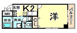 Rock 1Kの間取図画像