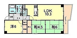 エクセル東園田 3LDKの間取図画像