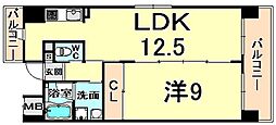 アーバネックス尼崎東難波 1LDKの間取図画像