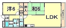 サザンフィールド 3LDKの間取図画像