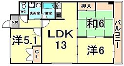 L・ブリッヂ1 3LDKの間取図画像