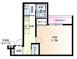 フジパレス尼崎立花1番館 1Kの間取図画像