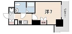 エス・キュート尼崎2 1Kの間取図画像