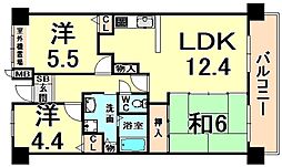 マルシェ伊丹 3LDKの間取図画像