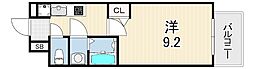 リヴェント尼崎 1Kの間取図画像