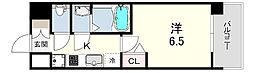 MAXIV尼崎 1Kの間取図画像