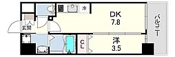 MAXIV尼崎 1DKの間取図画像
