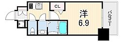 フォーリアライズ尼崎エラン 1Kの間取図画像