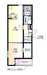 フジパレス尼崎武庫川 1LDKの間取図画像