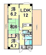 メゾンドール荒牧  ｜ 兵庫県伊丹市荒牧５丁目（賃貸マンション3LDK・5階・67.10㎡） その2