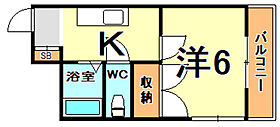 リバティ稲野  ｜ 兵庫県伊丹市稲野町４丁目（賃貸マンション1K・3階・21.00㎡） その2