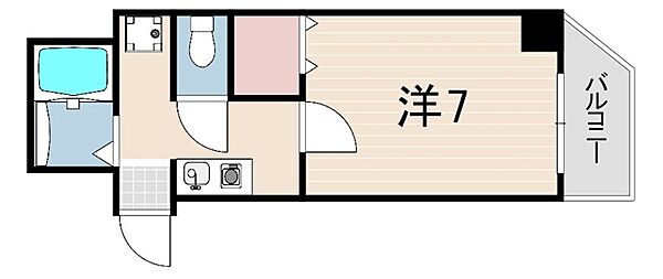 リンケージIII ｜兵庫県神戸市兵庫区塚本通６丁目(賃貸マンション1K・5階・21.33㎡)の写真 その2