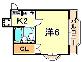 シャルマンフジ灘弐番館  ｜ 兵庫県神戸市灘区岩屋北町５丁目（賃貸マンション1K・4階・18.32㎡） その2