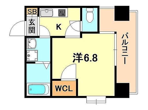 プラザセイシェル ｜兵庫県神戸市兵庫区塚本通６丁目(賃貸マンション1K・5階・23.41㎡)の写真 その2