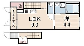 INFINITY  ｜ 兵庫県神戸市兵庫区中道通８丁目（賃貸アパート1LDK・2階・40.42㎡） その2