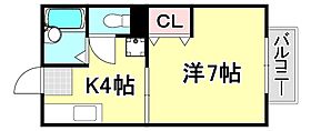 コート山手御影  ｜ 兵庫県神戸市東灘区住吉山手２丁目（賃貸アパート1K・1階・23.00㎡） その2