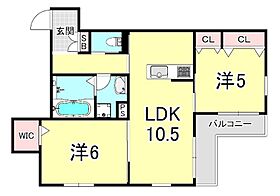 OKAMOTO1218  ｜ 兵庫県神戸市東灘区岡本２丁目（賃貸マンション2LDK・1階・53.81㎡） その2