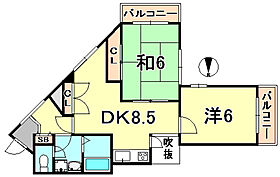 ハウゼ森  ｜ 兵庫県神戸市東灘区森南町３丁目（賃貸マンション2LDK・3階・51.13㎡） その2