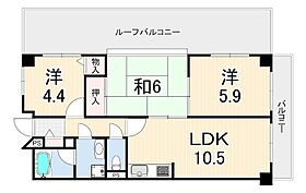 ライオンズマンション神戸水木通  ｜ 兵庫県神戸市兵庫区水木通１０丁目（賃貸マンション3LDK・6階・57.79㎡） その2