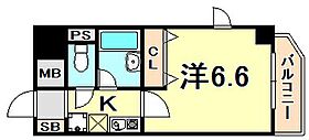 マンションマイウェイ  ｜ 兵庫県神戸市中央区下山手通２丁目（賃貸マンション1K・4階・21.12㎡） その2