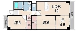 フロレセール南六甲 3LDKの間取図画像