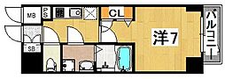 エスリード神戸元町ヒルズ 1Kの間取図画像
