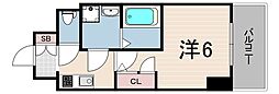 レオンコンフォート神戸駅前 1Kの間取図画像