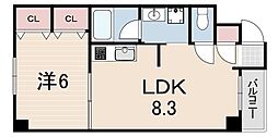 G-BLOCK 1LDKの間取図画像