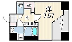 LiveFlat六甲桜口 1Kの間取図画像