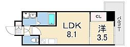 LIVIAZKOBELaMer 1LDKの間取図画像