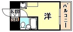 ラ・レジダンスド・エリール ワンルームの間取図画像