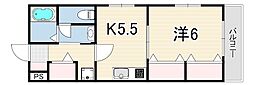 サンパーク岬 1Kの間取図画像