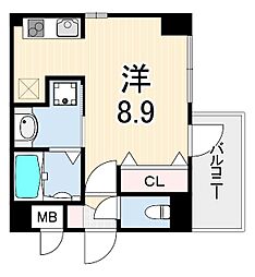 SOL ワンルームの間取図画像