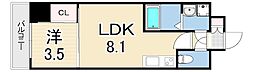 LIVIAZKOBELaMer 1LDKの間取図画像