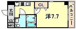 アーバンフラッツ王子公園 1Kの間取図画像