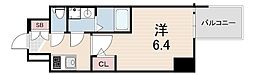 エスリード神戸三宮ヒルズ 1Kの間取図画像