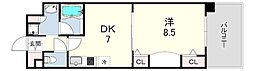 KAISEI新神戸 1DKの間取図画像