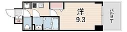 プレサンス神戸セレスティア 1Kの間取図画像