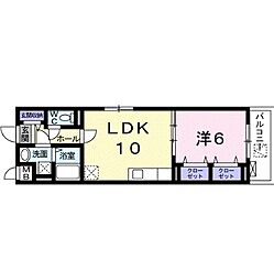 アルセデオリーブ切戸町 1LDKの間取図画像