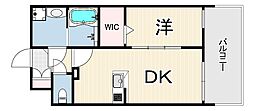 SOL MELDIA神戸MJC 1DKの間取図画像