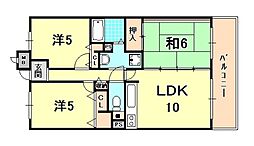 ストークコート 3LDKの間取図画像