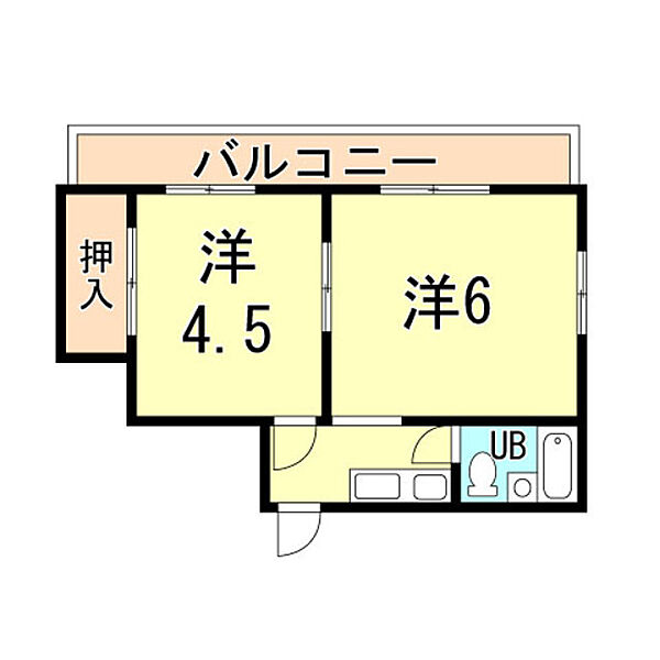 サンロイヤル六甲 ｜兵庫県神戸市灘区永手町５丁目(賃貸マンション2K・4階・25.00㎡)の写真 その2