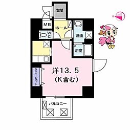 間取図画像 1K