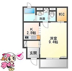 ノルディック・アパートメンツ1 1Kの間取図画像