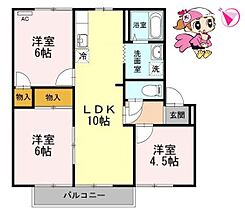 徳島県鳴門市撫養町大桑島字濘岩浜（賃貸アパート3LDK・1階・58.78㎡） その2