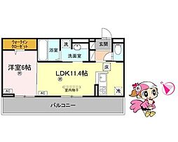 間取図画像 1LDK